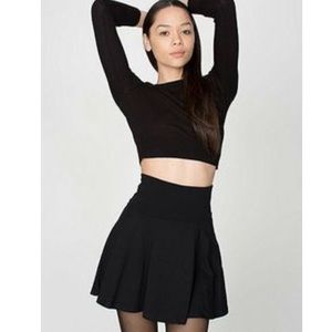American Apparel Stretch Fold Over Circle Skirt